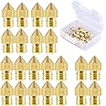 SIQUK 22 Pieces 3D Printer Nozzles MK8 Nozzle 0.2mm, 0.3mm, 0.4mm, 0.5mm, 0.6mm, 0.8mm, 1.0mm Extruder Print Head with Free Storage Box for 3D Printer Makerbot CR-10