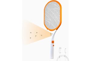 Weird Wolf CE Certified Lithium Battery Mosquito Racket Bat, USB Charging, LED Light
