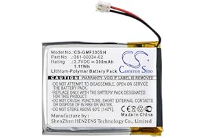 CAMERON SINO CS-GMF300SH Akkus 300mAh Kompatibel mit [Garmin] Fenix 3, Fenix 3 HR Ersetzt 361-00034-02