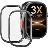 ESR Accessory Glass by Corning&trade; for Apple Watch Ultra 4/3/2/Ultra, Black | Pack of 2 Premium Screen Protectors 49 mm, Maximum