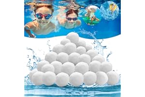 AFXXE Balles Filtrantes,1300g Réutilisables Balle Filtrante Piscine,Remplacer de Sable Filtration Piscine,Convient aux systèmes de Filtration pour Piscine