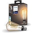 Philips Hue White Filament Single Smart LED Giant ST64 [ST72] Bulb [B22 Bayonet Cap] with Bluetooth, Compatible with Alexa, Google Assistant, Apple HomeKit