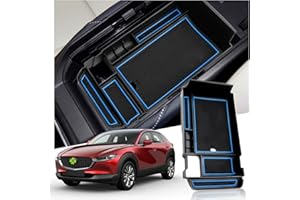 Ruiya Compatible with Mazda CX-30 2019-2024 Centre Console Storage Box, CX-30 Armrest Organiser Tray Centre Armrest Car Storage Box Centre Armrest Glove Box CX-30 Accessories