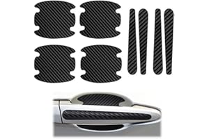 ZOVATOR Car Door Handle Protectors,8 Pcs Car Door Handle Protective Film Auto Doo/r Handle Protective Film Ca/r Doo/r Handle Scratch Protector Black Sticker Protector Anti-Scratches Doors Side Handle Guard