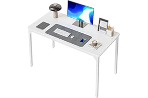 ‎CUBICUBI CubiCubi Schreibtisch Klein, 80 x 40 x 75 cm, computertisch PC Tisch, Heimbüro Schreibtisch, Küchentisch, Industriedesign für Zuhause, Büro, Arbeitszimmer, Schreiben, Weiß