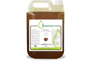 LUBRISOLVE Huile de Lin 100% Pure, Huile de Lin pressée à Froid 5 litres