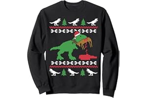 CADEAU DE NOEL FEMME HOMME ENTFANT Drôle Pull De Noel Trex Renne Pulls Noël Moche Sweatshirt