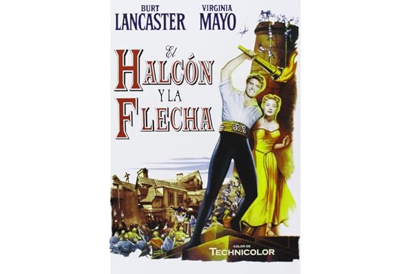 Höken och pilen (1950) / The Flame and the Arrow / Spansk import, Engelska språket, Svenska undertexter