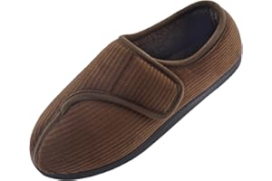 Git-up Chaussons Homme en Mousse à Mémoire Hiver Chaud Chaussures Intérieur Extérieur Semelle en Caoutchouc Antidérapante Maison Pantoufles