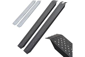 Arebos 2X Rails d'accès | Rails de Chargement Moto | Rail de Chargement Acier galvanisé | 200kg par pièce, 400kg par Paire | Rampes d'accès Moto ATV Quad Voiture Rampe de Chargement Voiture
