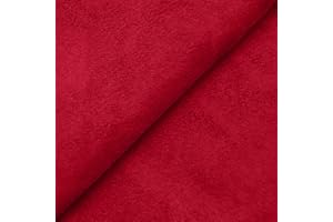 DESHOME Alessia - Tessuto al metro scamosciato in Microfibra Idrorepellente Stoffa per tappezzeria divani, cuscini, complementi d'arredo (Bordeaux, 1 metro)