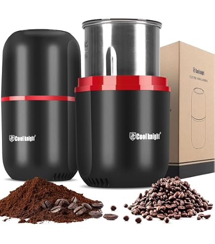 Mini Moulin Électrique 4 Lames Inox – Broyeur Multifonction Pour Café, Épices, Noix, Céréales 150W