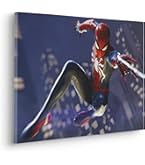 Komar Image sur toile - Spidey and His Amazing Friends Selfie - Dimensions : 40 x 30 cm - Pour chambre d'enfant - Multicolore, coloré
