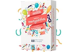 ‎INSPIRACLES Inspiracles Selfie-Fotoaufgaben – Kreatives Spiel für Geburtstag, Mädelsabend, Party & Events – 52 Fotochallenges für Gäste – Witzige Karten zum Sofort-Loslegen