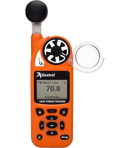 HOLDPEAK Digital Anemometer & Heat Stress WBGT Meter - Measures Wind Speed, Temperature, Humidity - For Outdoor Work & Sports