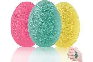 Powmag Anti estrés Bolas de silicona， Pelotas Ejercicio Manos，Alivio del estrés Pelota Terapia de Mano，Pelota de Alivio de estrés Ejercicio de Agarre，Ejercicio de Muñeca