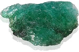 GEMHUB Émeraude verte naturelle brute 2,50 carats Émeraude verte colombien 13 mm Petite pierre précieuse brute en vrac pour la fabrication de bijoux, Pierre, Émeraude