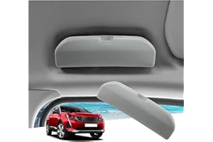 GAFAT 2016-2023 2024 Peugeot 3008 5008 Porte-Lunettes de Soleil, Étui à Lunettes, Peugeot 3008 Boîte de Rangement Organisateur, Accessoires Peugeot 3008 [OEM d'origine] (Gris)