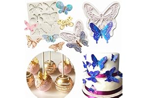 JeVenis Mariposa Silicona Moldes Fondant Decoracion Pastel de Bodas