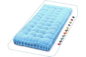 MIECOAE Bankauflage, Sitzkissen Bank, Rutschfestes Bankkissen Outdoor, Sitzpolster Indoor, Gartenbank Kissen 120, 100, 150, 150x45, 150x55, 150 x 40, Sitzauflage Bank für Garten, Terrasse, Schaukel(Sky Blue 1