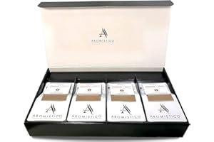 AROMISTICO CRAFTED SELECTIONS OF ITALIAN COFFEE Aromistico GROUND Coffee Gift Set Selection - Premium Variety Italian Blends - 1 x Dark Roast, 1 x Light Roast, 1 x Medium Roast, 1 x Decaf - Small Batch Hand-roasted - Family-Run Artisan Roastery