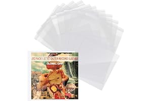 KISSTTA Osłony na płyty gramofonowe, 15 sztuk, 15 sztuk, winylowe etui ochronne, do płyt winylowych, plastikowe, winylowe, do 7" Single LP