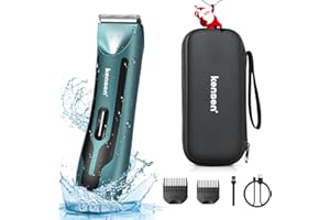 KENSEN Rasoio Elettrico Depilatore corpo,Epilatore Corpo Uomo con LED, Uso Umido e Asciutto per Viso, Torace, Ascelle, Gambe