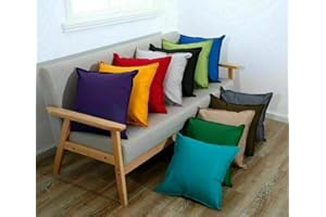 ANZ GLOBAL - Outdoor Waterproof Filled Cushion, Wipe Clean Square 18 x 18 Inch Breathable Fabric For Any Garden Bench Patio Chair 45cm x 45cm (Mink)