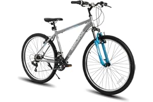 HH HILAND HILAND 26/27.5/29 Inch Adult Mountain Bike, 21 Speeds MTB for Mens Womens, High-Carbon Steel Frame, V Brake, Hardtail Mountain Bicycle for Adults