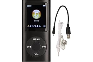 MP3/MP4-spelare Snygg Multifunktionell Förlustfri Ljudmusikspelare med Hörlurar, Smal 1,8 Tums LCD-skärm Bärbar MP4-musikspel