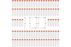 PLAYCRATE Nerf Nachfüll-Pfeile, leuchtet im Dunkeln, 7,2 cm Munitionspackung für Nerf N-Strike Elite Series Spielzeugpistole, Ersatz-Schaumstoff-Darts für Zielübungen und (100)