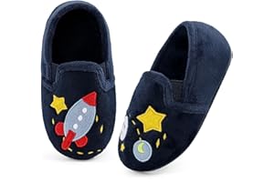 MK MATT KEELY Zapatillas de Estar por Casa Niño Pantuflas Invierno Espacio Infantiles Zapatos Antideslizantes Suave Interior