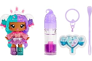 Yummiland Lip Gloss Doll: Mystery Color Change - Carly Cakepop: Include 1 Bambola, Lucidalabbra Fai da Te + Portachiavi Rimovibile, Gioco cosmetico. Collezionabile. età 4+