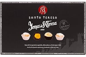 Santa Teresa - Estuche Gourmet Yemas Santa Teresa De Ávila De Diferentes Sabores (Tradicionales, Chocoyemas, con Canela y Anís Del Mono) Elaboradas Artesanalmente- 24 unds