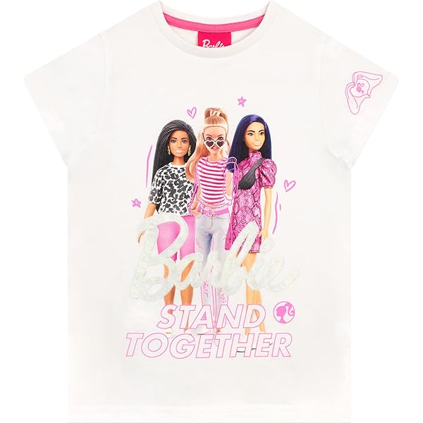 Barbie Pose Girls Wit T-shirt met korte mouwen | Iconisch Barbie-merk | Fun & Modieus | Speels levendig ontwerp | Comfortabel | Meisjesmode | Fantasierijk spel | Kinderen 5-6 Years Barbie Pose Girls Wit T-shirt met korte mouwen | Iconisch Barbie-merk | Fun & Modieus | Speels levendig ontwerp | Comfortabel | Meisjesmode | Fantasierijk spel | Kinderen 5-6 Years