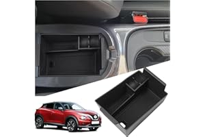 Ruiya Kompatibel mit Nissan juke f16 2020-2024 2025 Mittelkonsole Aufbewahrungsbox, juke f16 Armlehne Organizer Tray Mittelarmlehne Handschuhfach Mittelkonsole Organizer Ablagefach juke f16 Zubehör