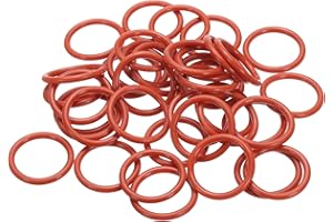 PATIKIL O-Ring Silicone 30mm OD 24mm ID 3mm Larghezza, 50 Pezzi Anelli per Rubinetti Guarnizione Metrica VMQ Ricambio per Riparazione Valvole Compressore Idraulico, Rosso