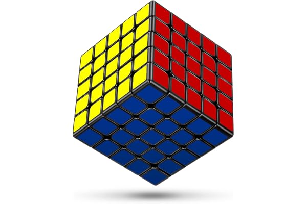 KOSTACHI Speed Cube 5x5, Cube Magique 5x5x5 Noir Professionnel, Jouet pour Remplir Les Bas pour Adultes et Enfants