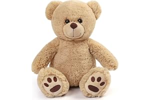 LotFancy 30cm Brown Teddy Bear Stuffed Animal, Cute Plush Teddy Bear Toy, Gift for Kids, Toddlers, Boys and Girls, Easter Decoration