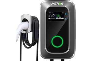 JATRHG S1 - Estación de carga para vehículos eléctricos (22 kW, 8 m, 32 A, trifásico, IP66, estación de carga tipo 2, IEC 62196-2, cargador rápido EV Wallbox