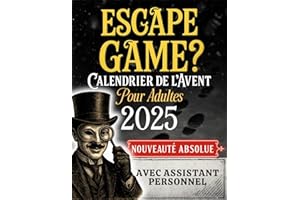 Calendrier de l’Avent Escape Game pour Adultes: Rassemblez des preuves, suivez les indices et démasquez le coupable avant Noël. Un jeu interactif à vivre en famille, en couple ou entre amis