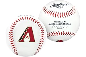 JARDEN SPORTS LICENSING Rawlings MLB Arizona Diamondbacks Team Logo Baseball, Official, White
