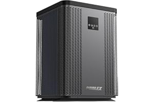 POOLEX - PC-TOP060 Silverline Top - Vertical single-phase pool heat pump 20-40 m3 - Full Inverter - Heats and cools - Premium and durable design - Salt treatment compatible