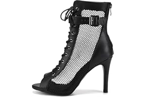 VCIXXVCE Damskie Buty do Tańca Latynoamerykańskiego Salsa Bachata Tango Nowoczesne Buty do Tańca Społecznego Dance Boots,Model-K92