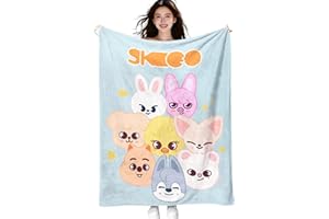 ‎PQKL-PARTY PQKL-party Stay Kid Blanket Bed Linen Stay Kid Blanket Gift, 130 x 150 cm Multi-Purpose Flannel Blanket for Sofa, Office, Knee Pad, Bed