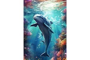 XIANGPICA 5D Diamond Painting Kits Completo,Delfina Crystal Punto Croce Rhinestone Diamond Embroidery Art and Craft Pictures Pittura Accessori, Bambini, Decorazioni da Parete