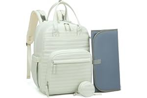 Sea choice Baby Fasciatoio Zaino per Pannolini con Tasche Isolate Zaino per Pannolini con Fasciatoio per Mamme Papà Elegante Borsa da Viaggio per la Cura del Bambino