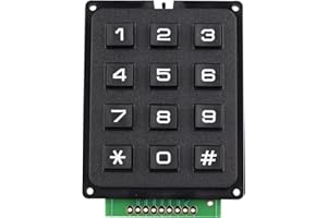 HALJIA 4 x 3 Matrix Array 12 Switch tastiera modulo 12 tasti MCU Membrana Switch tastiera compatibile con Arduino