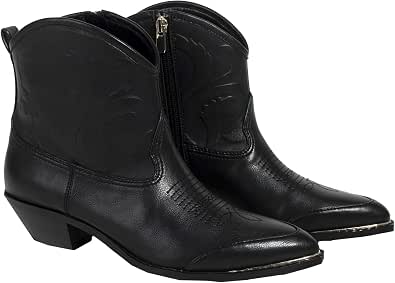 Parfois - Cowboy Ankle Boots - Women - Size 7 - Black: Amazon.co.uk: Shoes  \u0026 Bags