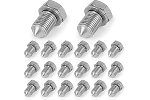 lalago 20 Piezas Tapón Drenaje Aceite con Anillo de Sellado de Sellado M14x1,5, Tapón Roscado Colector Aceite del Coche, Tapón de Descarga Compatible con VW Audi Seat Skoda N90813201 N90813202